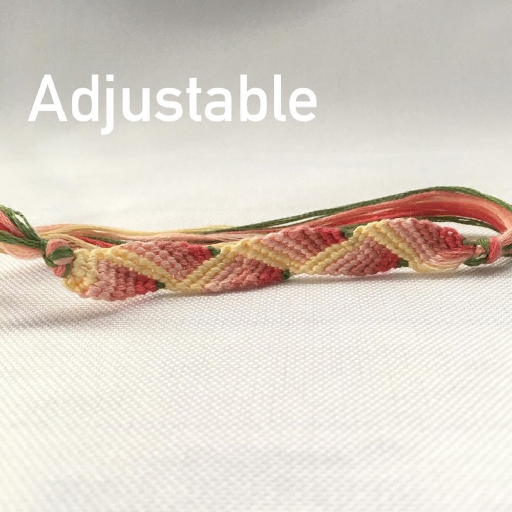 Ribbon yarn bracelets